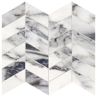 Provenza Unique Marble Керамогранит 30x30x0.95см, глазурованный, универсальная, цвет: Mosaico Arrows Bianco Siena Silktech