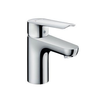 Hansgrohe Logis E Смеситель для раковины 70 на 1 отв. без донного клапана, излив 100мм, h76мм, цвет: хром