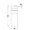 Duravit Starck T Дозатор для мыла, подвесной, цвет: Bronze Brushed