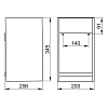 Keuco Edition 11 Корзинка для гостевых полотенец съёмная 200x350x200 mm МДФ, подвесная, цвет: белый/хром