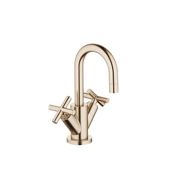 Dornbracht Tara Смеситель для раковины, на 1 отв., с донным клапаном, цвет: Шампанское сатинированное