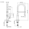 Dornbracht Sync Смеситель для кухни, 1 отв., Profi, цвет: латунь сатинированная