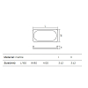 Dea Design Marble Мыльница настольная, 16x8хh2cм., из мрамора, цвет: Travertine