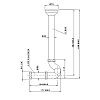 Nicolazzi Complementi Сифон S 1”1/4 без донного клапана для биде, цвет: бронза