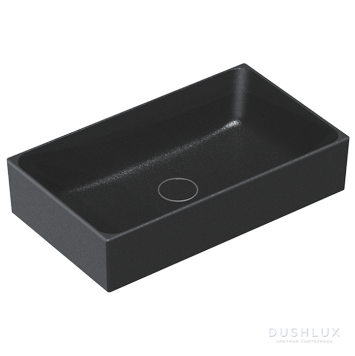Фото Catalano Premium Раковина 60x35см накладная, без отв., цвет: черный матовый