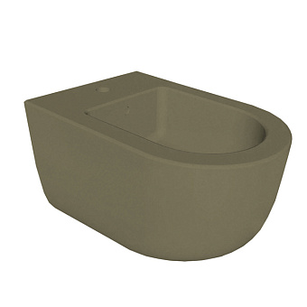 Hatria Futura Унитаз подвесной 53x35см, безободковый, слив Vortex, цвет: Selva 46