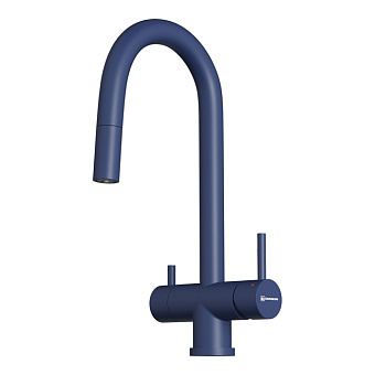 Omoikiri Akita-S Смеситель для кухни, на 1 отв., излив: 40 см., цвет: indigo blue