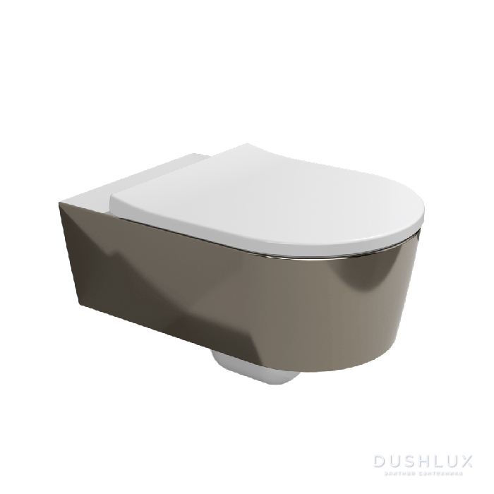 Фото Flaminia Link Унитаз подвесной 56x36xh20см, с системой goclean®, цвет: белый / платина