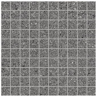 Ergon GrainStone Керамогранит 30x30x0.95см, универсальная, глазурованный, цвет: Mosaico Fine Grain Dark naturale