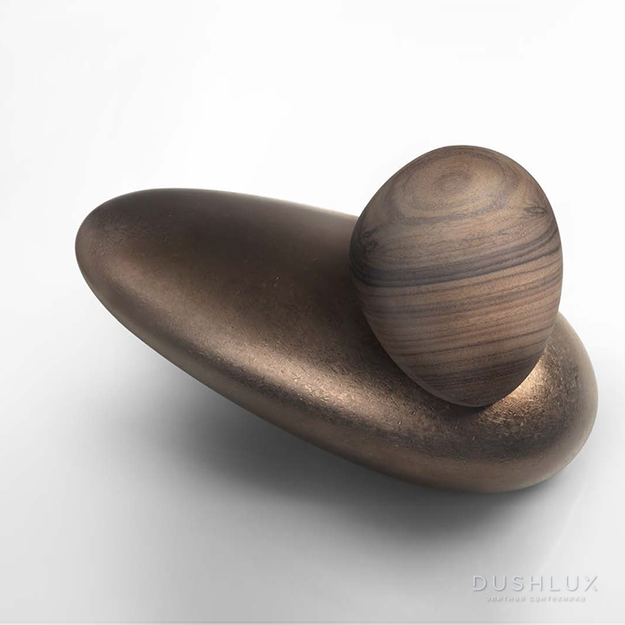Фото Gessi Equilibrio Смеситель для раковины дизайнерский, на 1 отверстие, цвет: медь Materic Copper Pvd