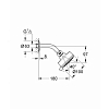 Grohe New Tempesta Cosmopolitan 100 III Верхний душ 10см., настенный, цвет: хром