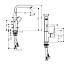 Hansgrohe Metris Смеситель для раковины, на 1 отв., поворотный излив 155мм, h230мм, цвет: хром