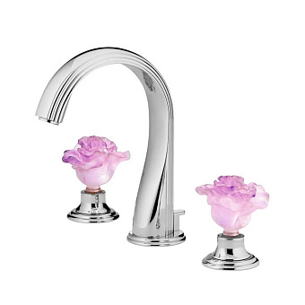 THG Rose Смеситель для раковины на 3 отверстия, цвет: хром