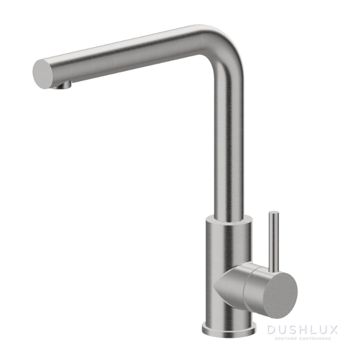 Фото Newform Real Steel Смеситель для кухни, 1 отв., цвет: нержавеющая сталь