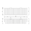 Decor Walther WA WND2 Корзина универсальная 40x12.5x9см для душа, подвесная, цвет: хром