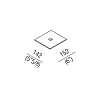 Agape Puzzle Крышка для большой коробки 15.2x14.2 см, цвет: серый