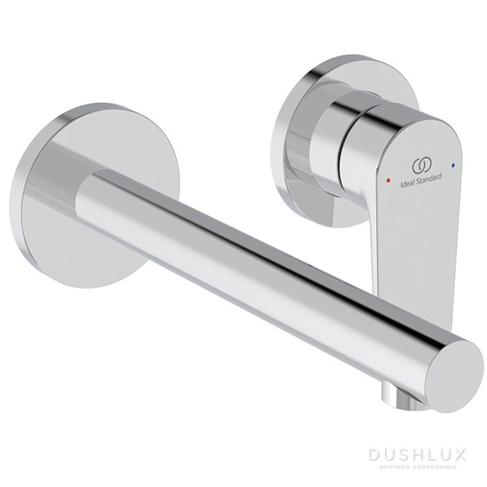 Фото Ideal Standard Ceralife O Смеситель для раковины, настенный, излив: 18см., для монтажа с A1313NU цвет: хром