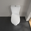 Villeroy&Boch O.novo Унитаз-компакт 36х64.6х43см., напольный, с открытым смывным краем, с сиденьем, цвет: альпийский белый
