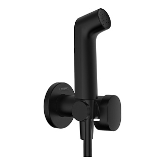 Hansgrohe Bidette E Гигиенический душ со смесителем, держатель, цвет: черный матовый