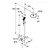 Kludi-Dive X Dual Shower System с термостатом, цвет: черный матовый