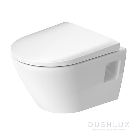 Фото Duravit D-Neo Унитаз подвесной 37x48 см, безободковый, в комплекте с сиденьем 0021690000, цвет: белый