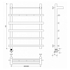 Secado Понтида 1 КСП Полотенцесушитель 50x80 см/60, электрический, цвет: хром