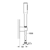 Grohe Euphoria Cosmopolitan Stick Душевой гарнитур, настенный, цвет: хром