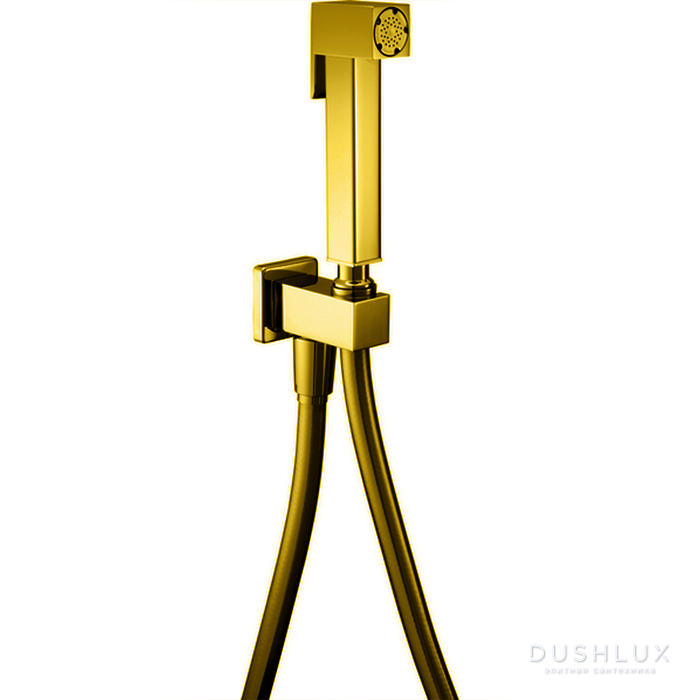 Фото CISAL Shower Гигиенический душ со шлангом 120 см,вывод с держателем, цвет: золото