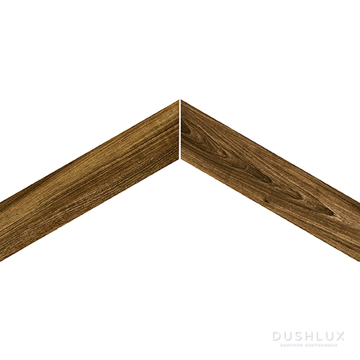 Фото Emilceramica Sleekwood Керамогранит 54x11x0,9см, универсальный, глазурованный, цвет: Chevron 60° NUT