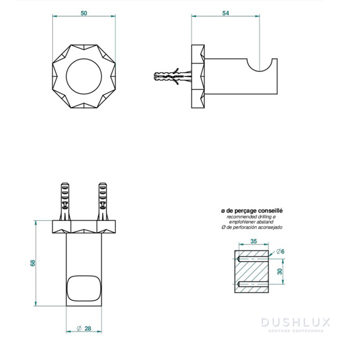 THG Nihal Porcelaine Ivoire Крючок одинарный, подвесной, цвет: Soft ...