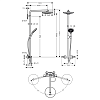 Hansgrohe Raindance Select S Душевая система Showerpipe: верх.душ 240 2jet, ручн.душ, шланг, термостат, цвет: хром