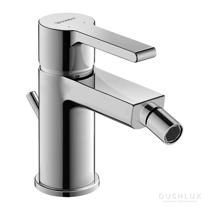 Фото Duravit B.2 Смеситель для биде, 1 отв., с донным клапаном, излив 127мм, цвет: хром