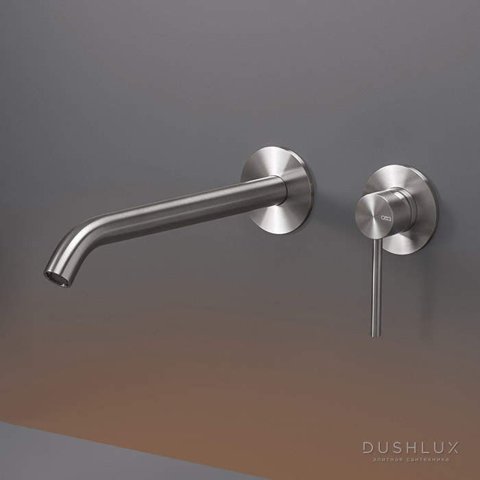 Фото CEA Design GASTONE Смеситель для раковины, настенный, цвет: нержавеющая сталь