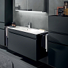 Geberit Renova Plan Тумба с раковиной 98.8х58.5см., подвесная, с 1 выдв. ящиком, цвет: темно-серый матовый