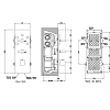 Gessi Rettangolo Встраиваемый термостатический смеситель, подключение на 3/4”, с 5ю выходами и селектором, цвет: хром