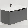 Salini Smile Тумба 80x50x48.5см., подвесная, с раковиной, цвет: Anthracite