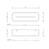 Decor Walther Black Stone DCT30 Полочка 30x10см., подвесная, цвет: черный матовый/хром