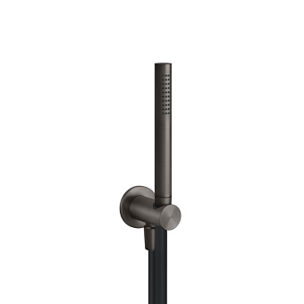 Gessi 316 Душевой комплект, + вывод, держатель, шланг 1,50 м и душевая лейка, цвет: brushed black metal pvd