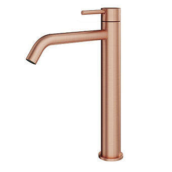 Plumberia Selection IXO Смеситель для раковины, высокий, 1 отв., цвет: медь брашированная
