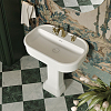 Salini Opera Раковина 75x50x16см., накладная, 3 отв., с пьедесталом, S-Sense, цвет: белый глянцевый