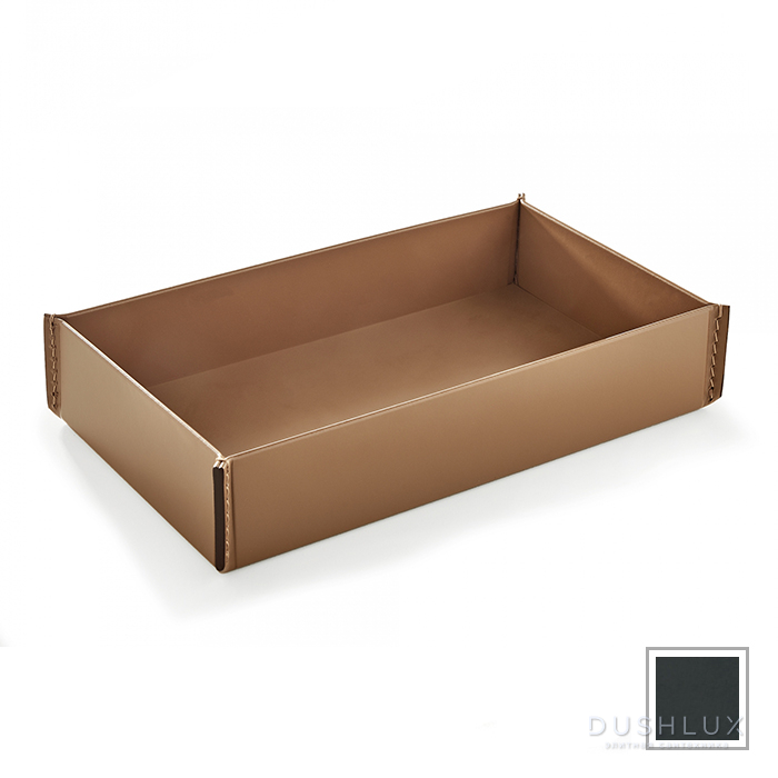 Фото 3SC Meridien Лоток 29x6х17см, настольный, гладкая кожа, цвет: Grigio Scuro