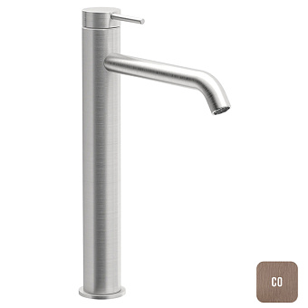 Almar Still Смеситель для раковины, 1 отв., высокий, без донного клапана, цвет: PVD Brushed Copper