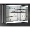 Keuco Royal Modular 2.0 Зеркальный шкаф 80x70x12см., подвесной, LED подсветка, цвет: алюминий серебристый анодированный
