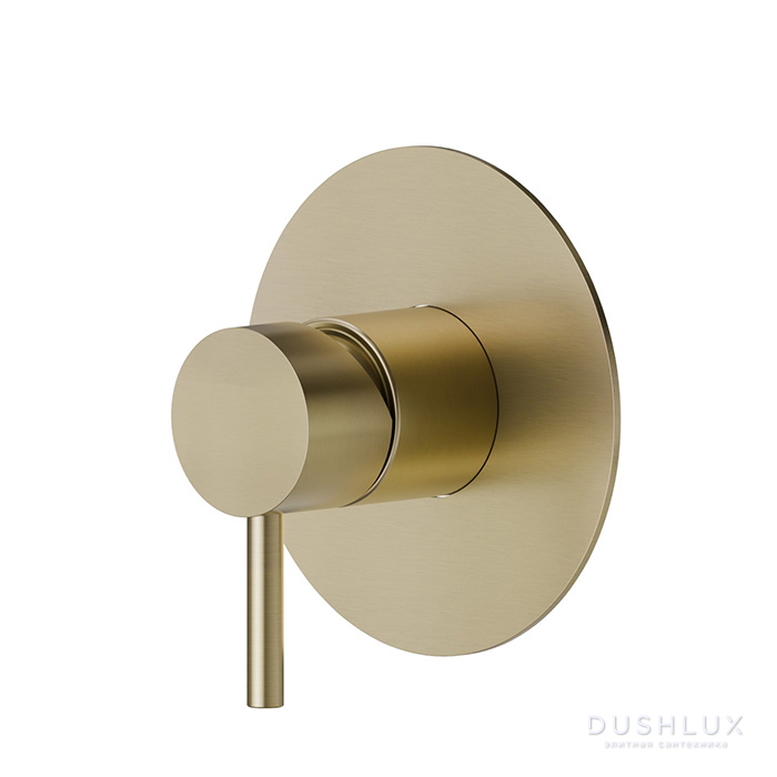 Фото Newform X-Steel 316 Смеситель для душа, встраиваемый, цвет: PVD Brushed pale gold