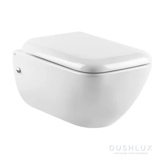 Фото Gessi Goccia Унитаз подвесной 54.35.5см, в комплекте с сиденьем Soft Close и сифоном, цвет: белый