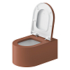 Duravit Millio Унитаз подвесной, 37x57см., декор "Smooth", крепление в компл., цвет: матовая корица
