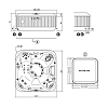 Jacuzzi SPA J335 Минибассейн 214х214х92см., стереосистема, цвет: Platinum/Brushed Gray