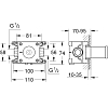 Grohe Встраиваемый механизм для подключения душевого шланга, цвет: хром