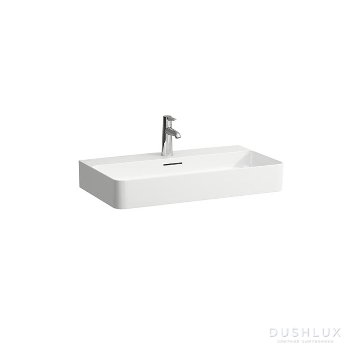 Фото Laufen VAL Раковина 75х42х11.5 см, 1 отв., с покр. LCC, цвет: белый