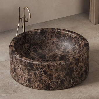 Dea Design Marble Rimini Ванна 150x50x56см, отдельностоящая, мрамор, цвет: Dark Emperador